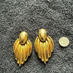 Gold Clip On Earrings